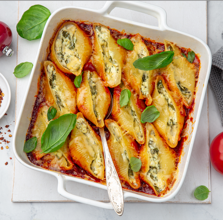 Stuffed Shells (Serves 4)