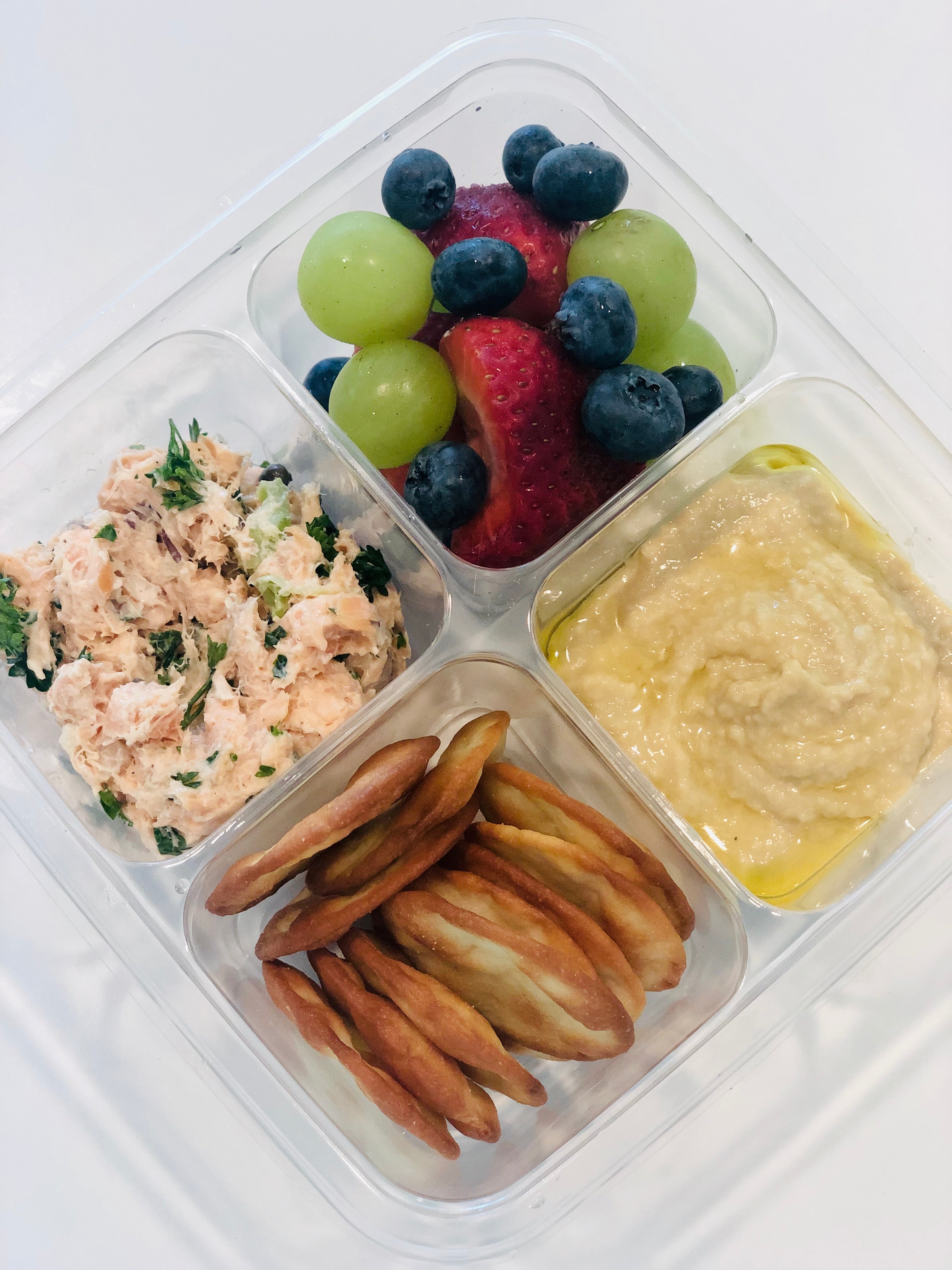 Smoked Salmon Salad Bento