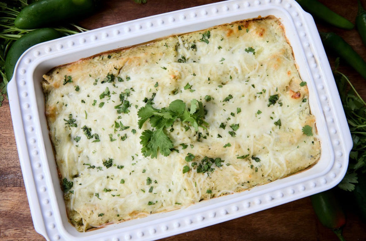Creamy Tomatillo Chicken Enchiladas - Frozen (Serves 4)